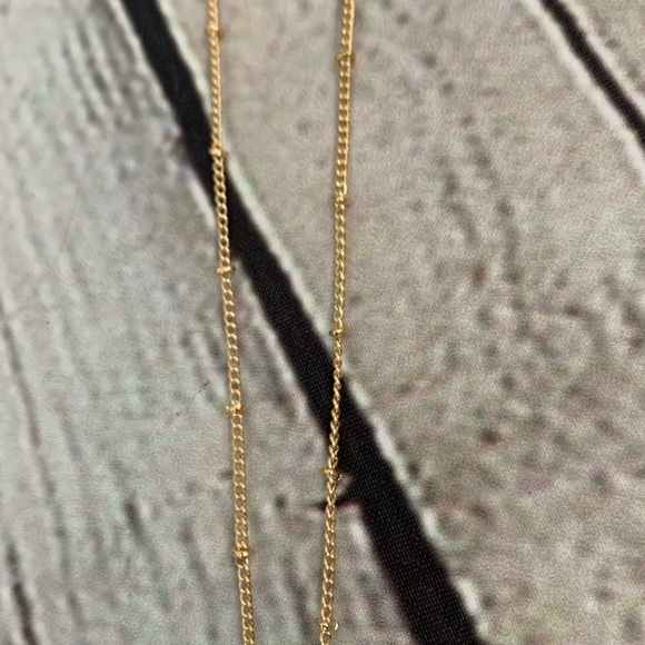 Moon and star gold tone long necklace new - Picture 5 of 7